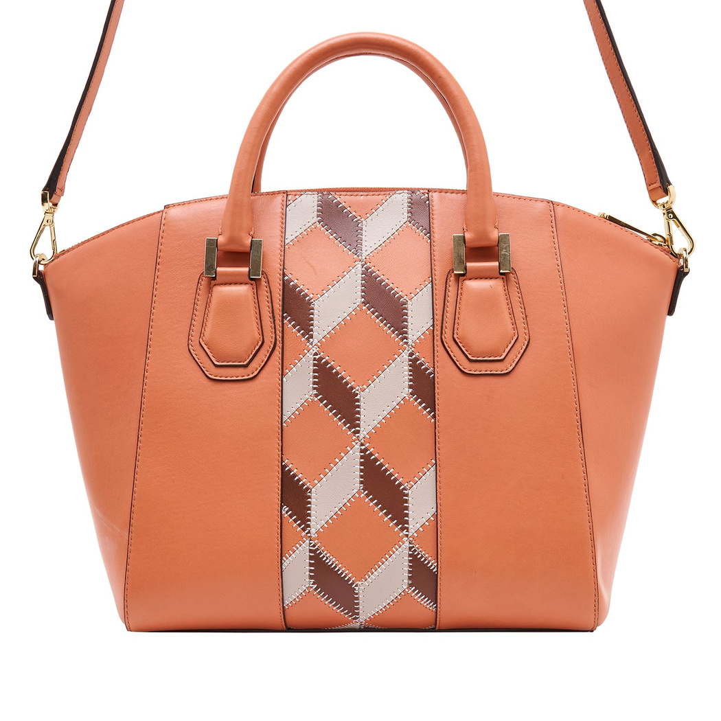 Algebra Kadın Patchwork Deri Omuz Askılı Çanta