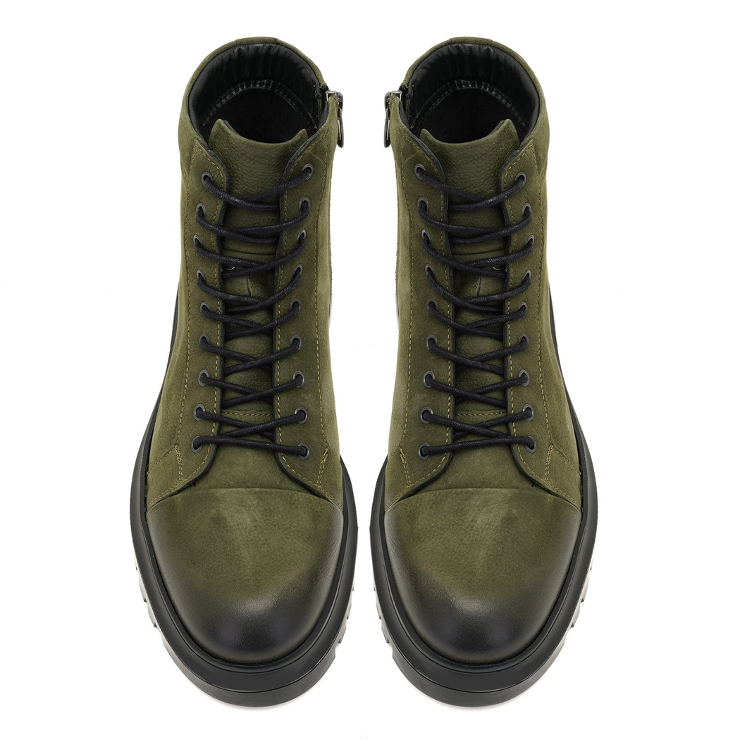 Alger Yeşil Erkek Nubuk Deri Bot