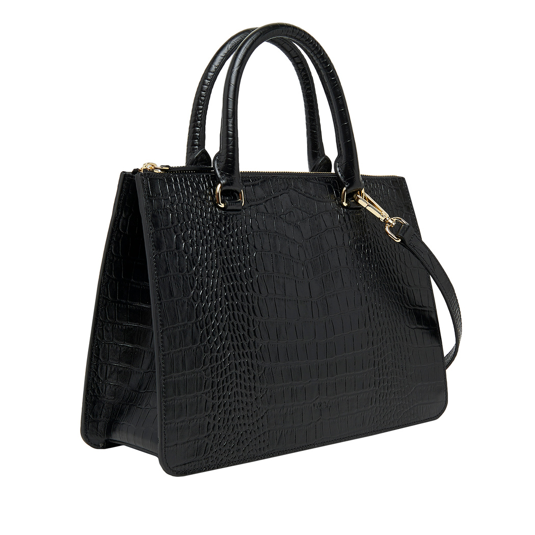 Algue Kadın Kroko Baskılı Deri Omuz Askılı Çanta