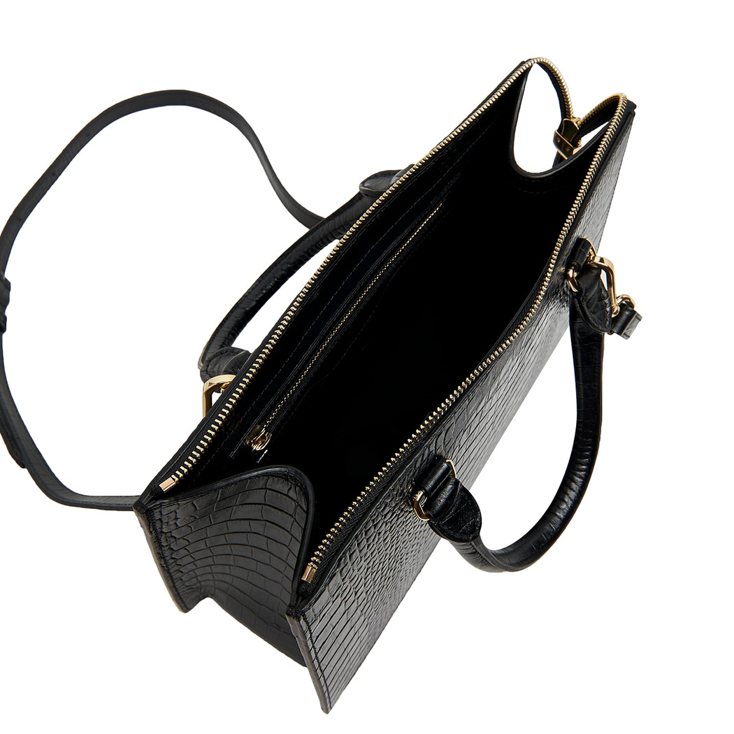 Algue Kadın Kroko Baskılı Deri Omuz Askılı Çanta