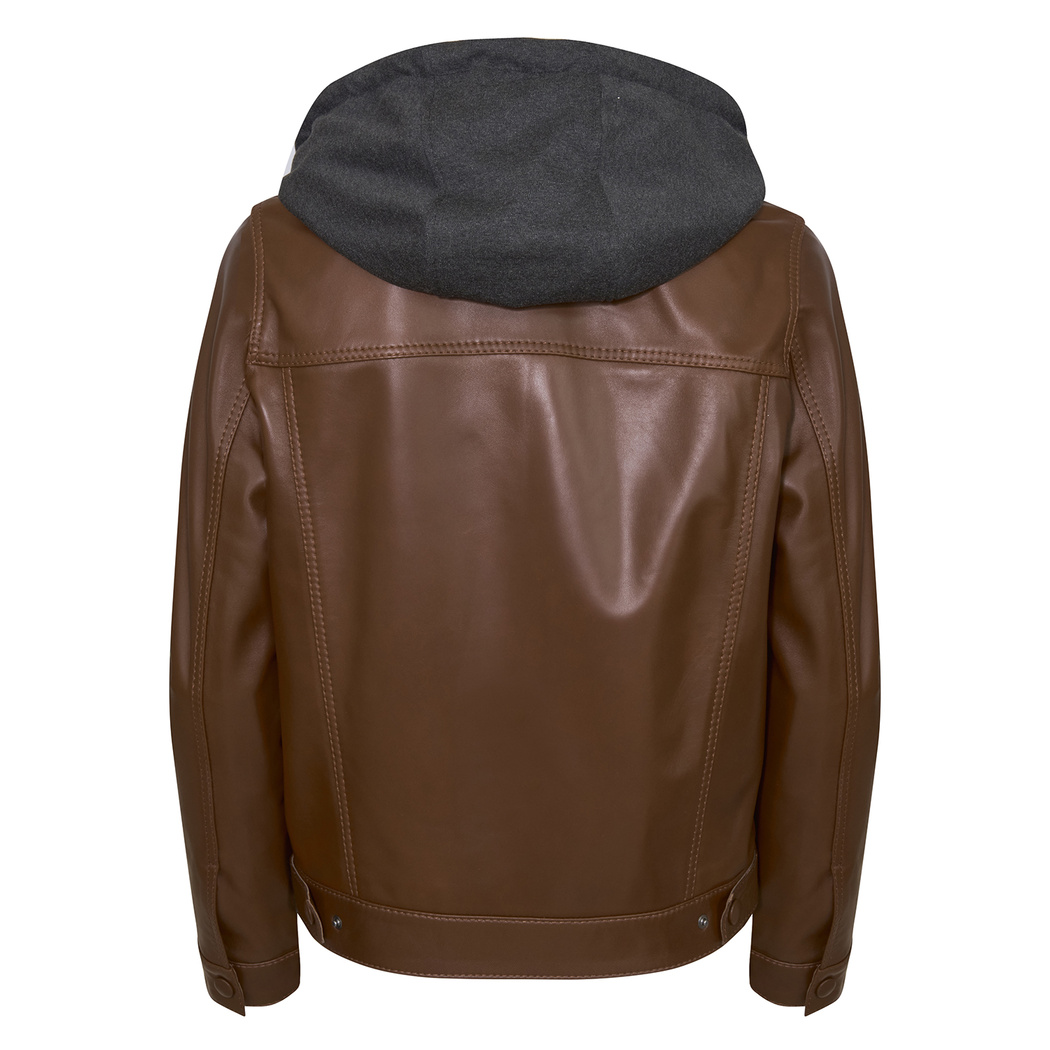 Alicia Konyak Kadın Deri Kapüşonlu Ceket