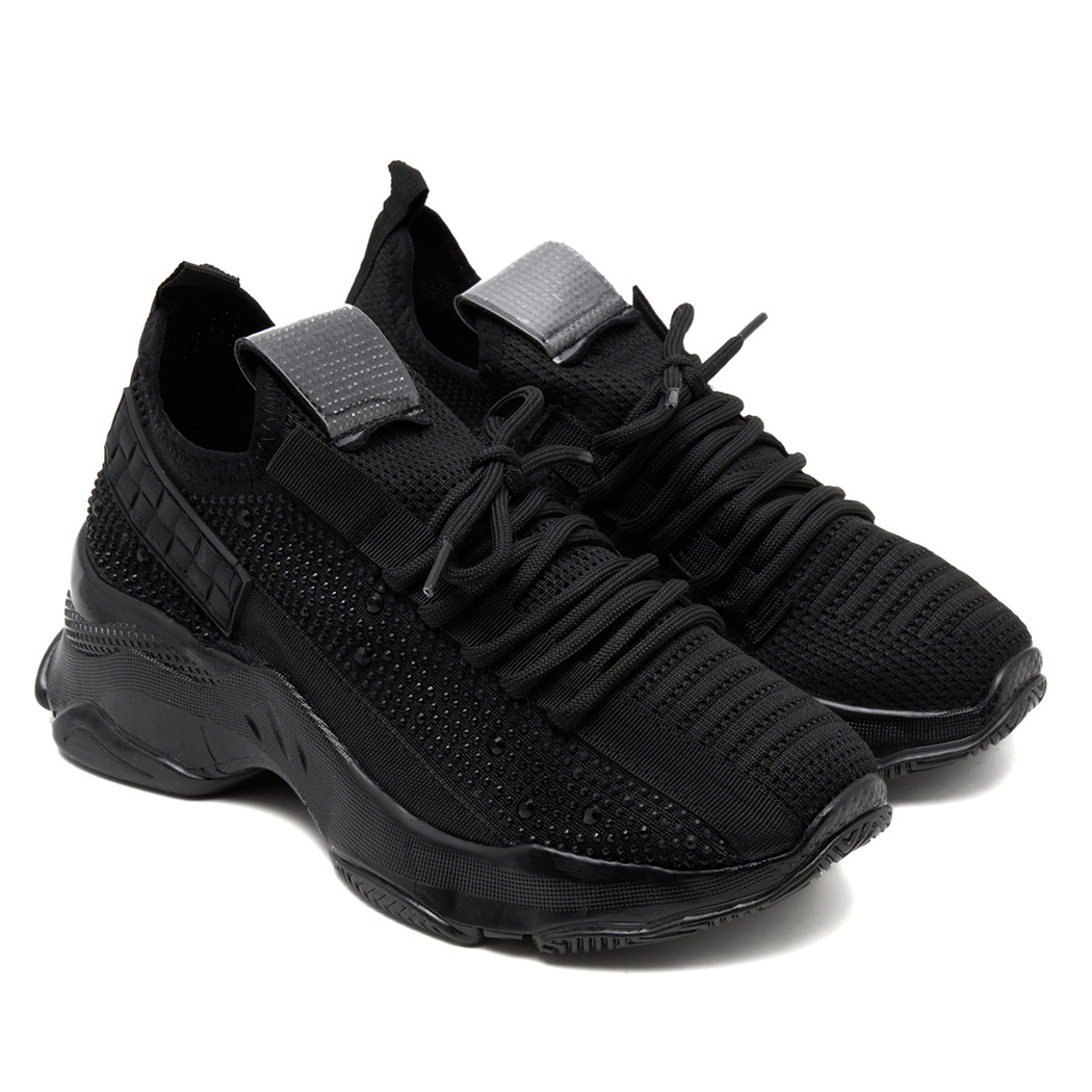 Allan Siyah Kadın Triko Spor Ayakkabı