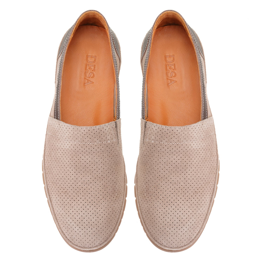 Alma Kahve Erkek Süet Deri Loafer