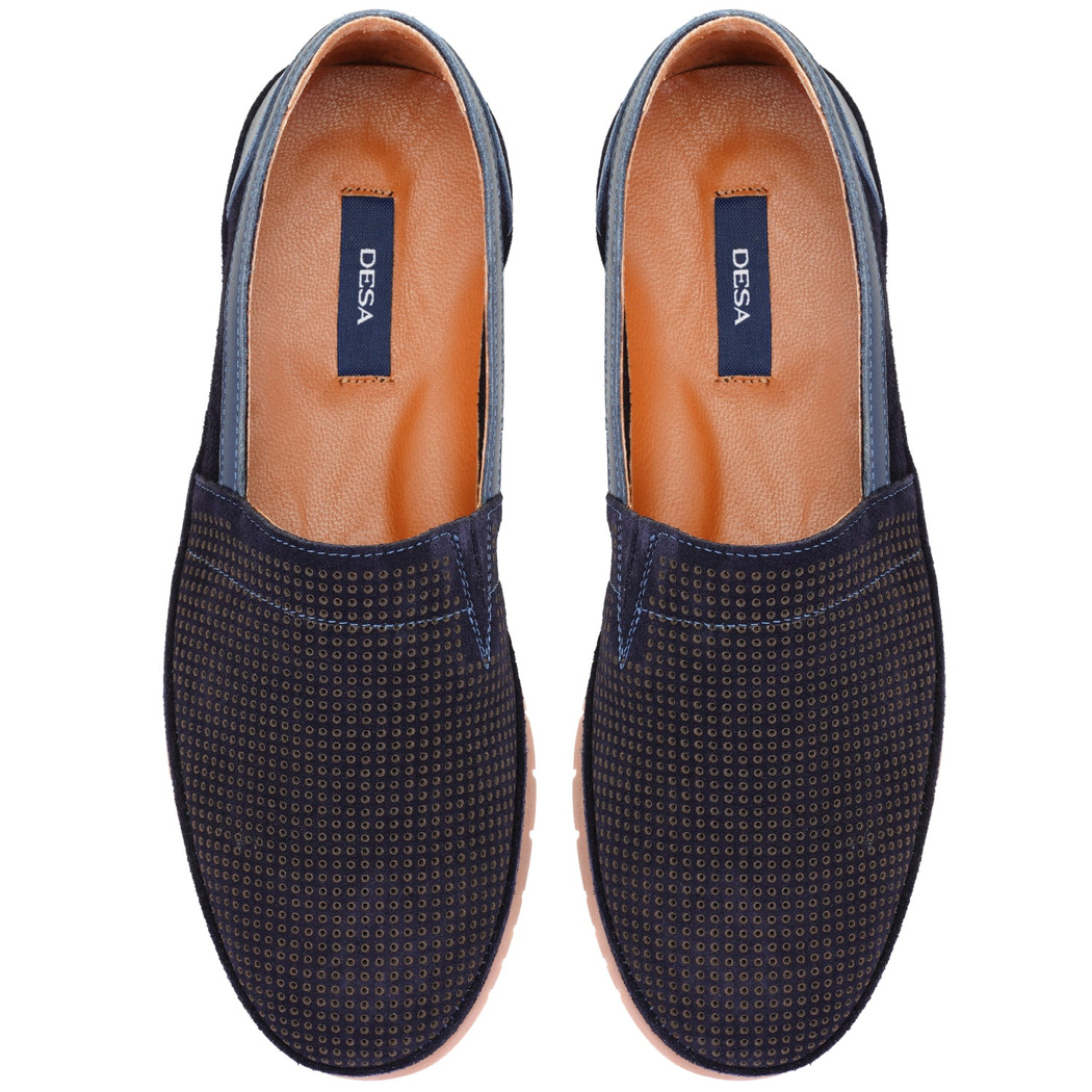 Alma Lacivert Erkek Süet Deri Loafer