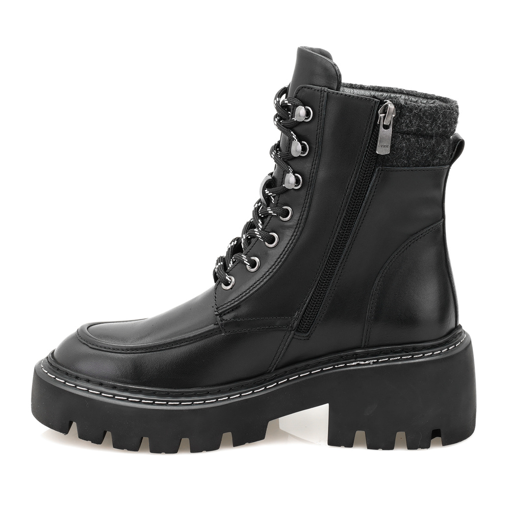 Alona Siyah Kadın Deri Bot