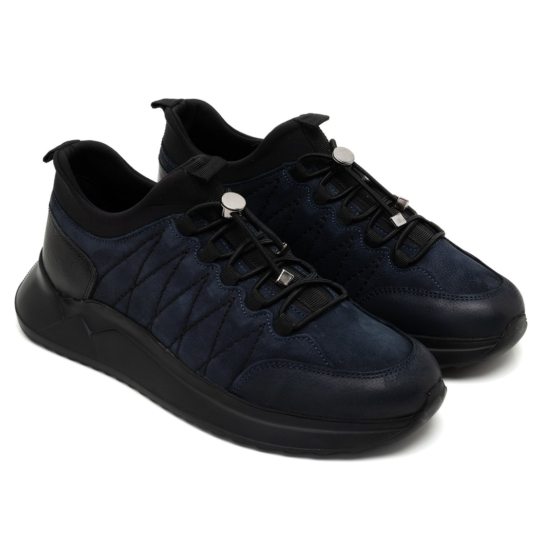 Alonsa Lacivert Erkek Nubuk Deri Spor Ayakkabı