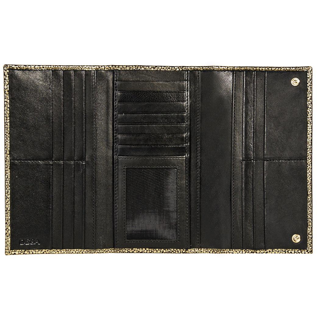 Altın Kadın Deri Cüzdan