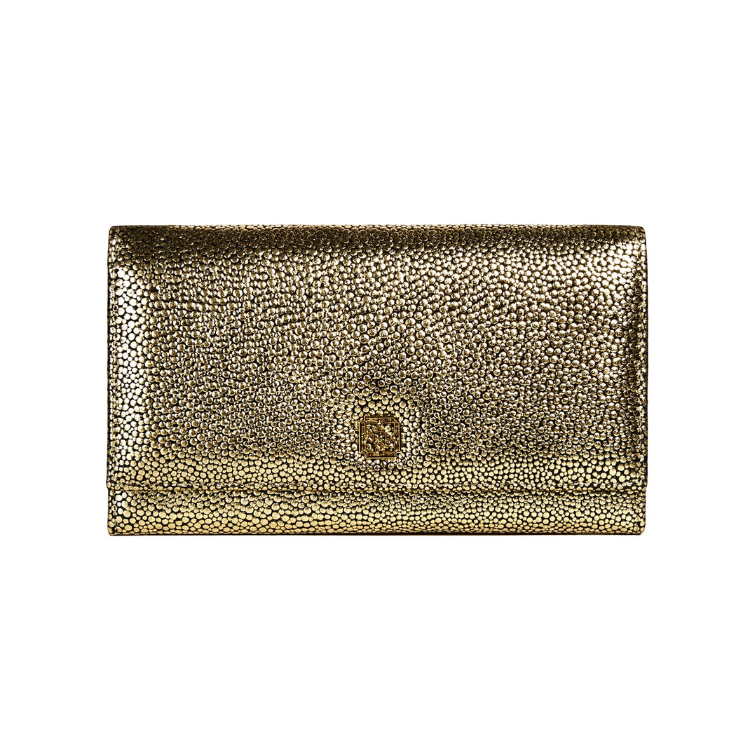 Altın Kadın Deri Cüzdan