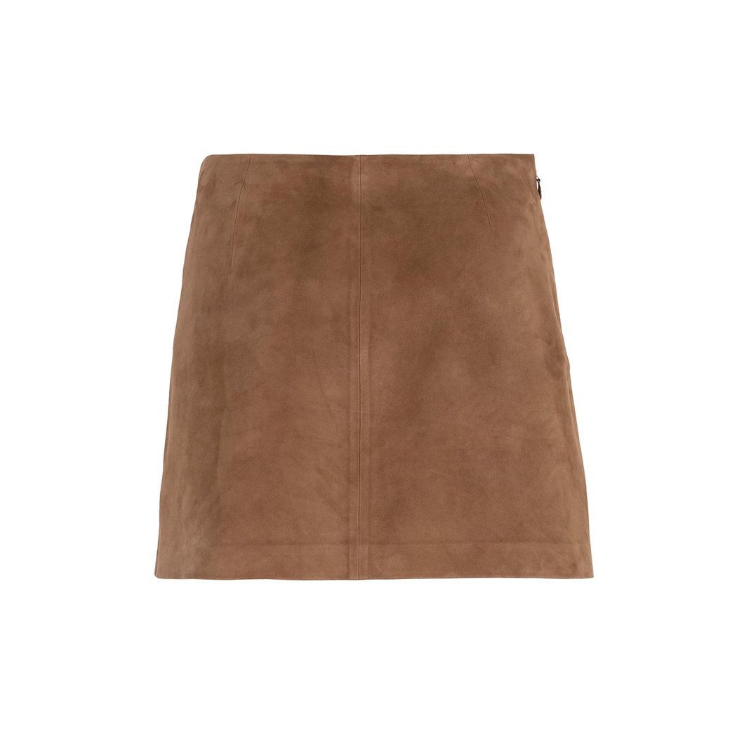 Alvira Açık Kahve Kadın Süet Etek