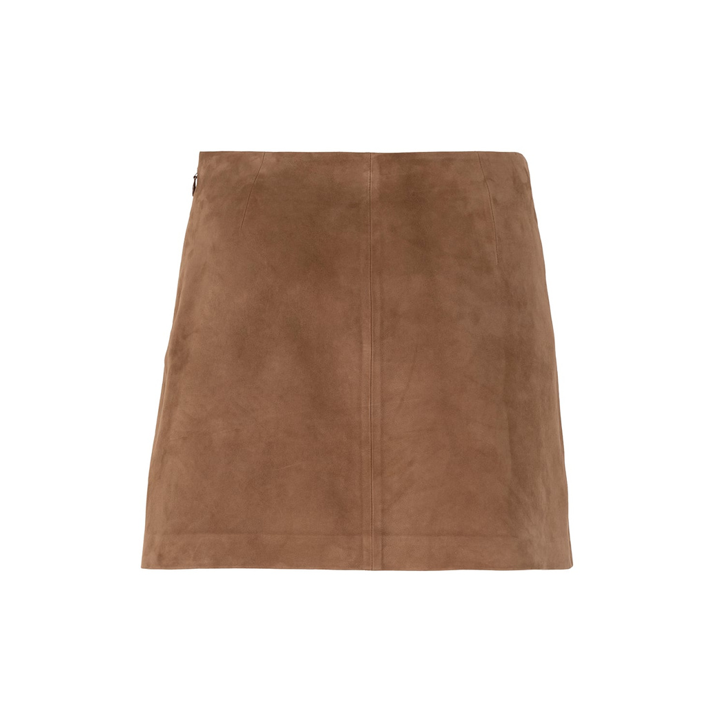 Alvira Açık Kahve Kadın Süet Etek