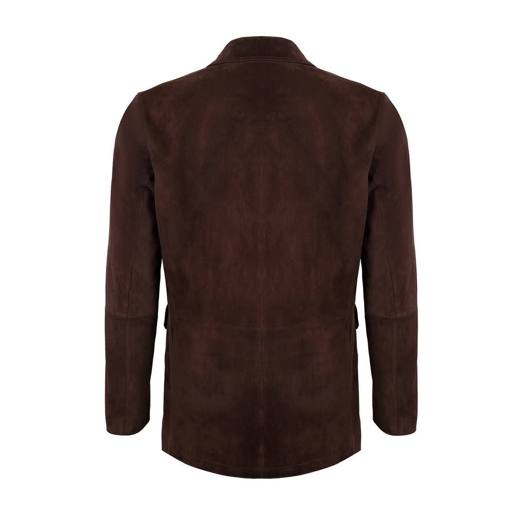 Ambrogio Kahve Erkek Süet Deri Ceket