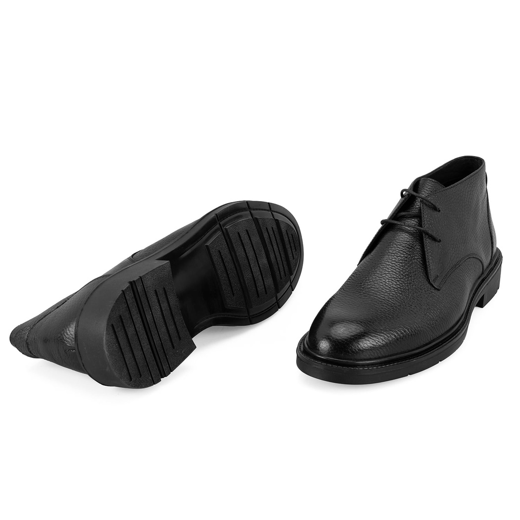 Amelian Siyah Erkek Deri Bot