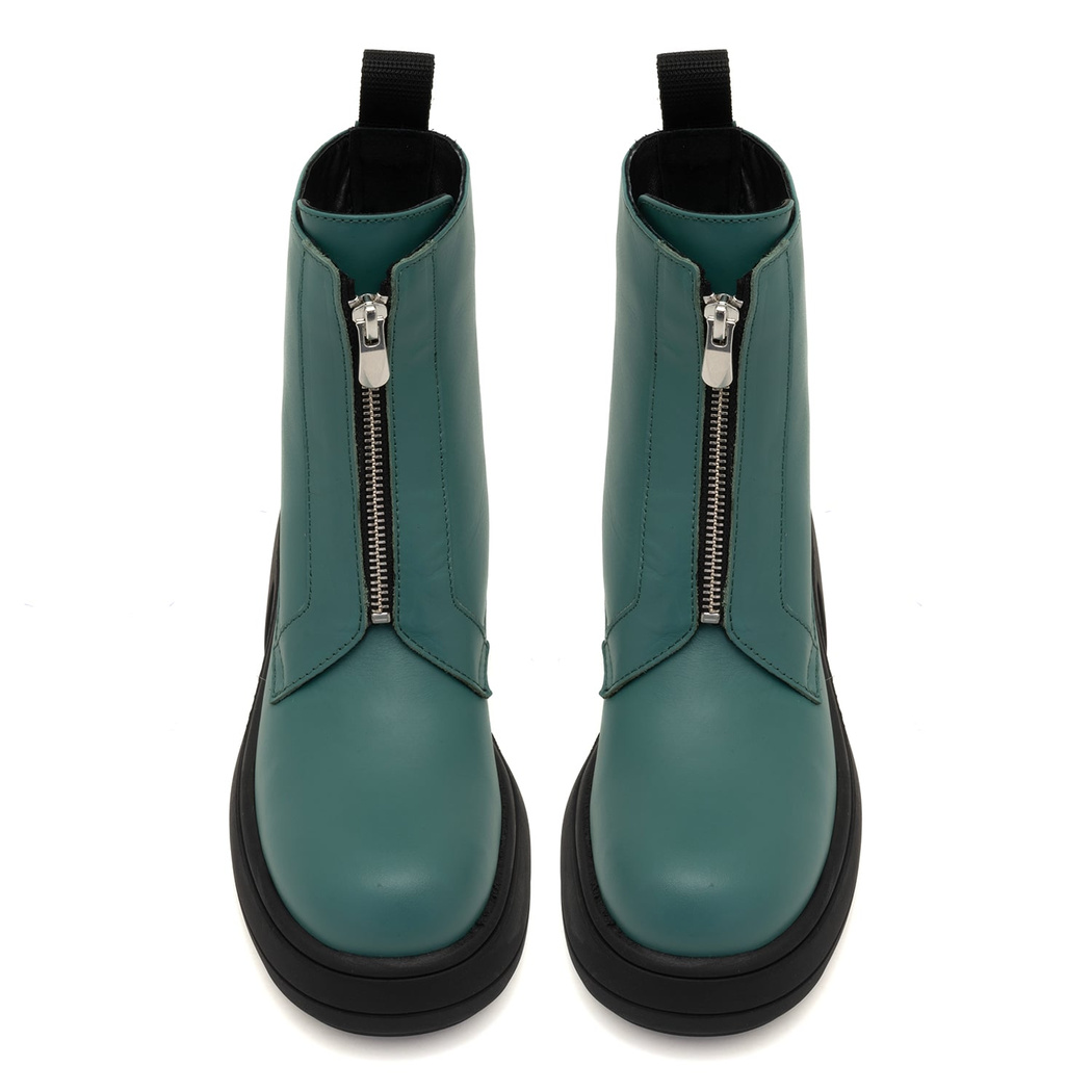 Amella Yeşil Kadın Deri Bot