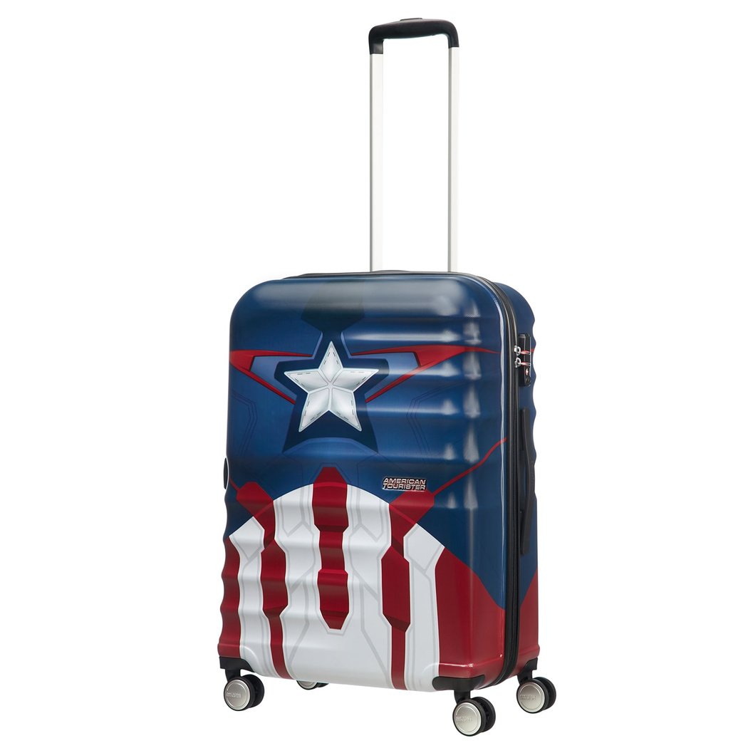 American Tourister Captain America Close-Up - Orta Boy 67 cm Sert Valiz