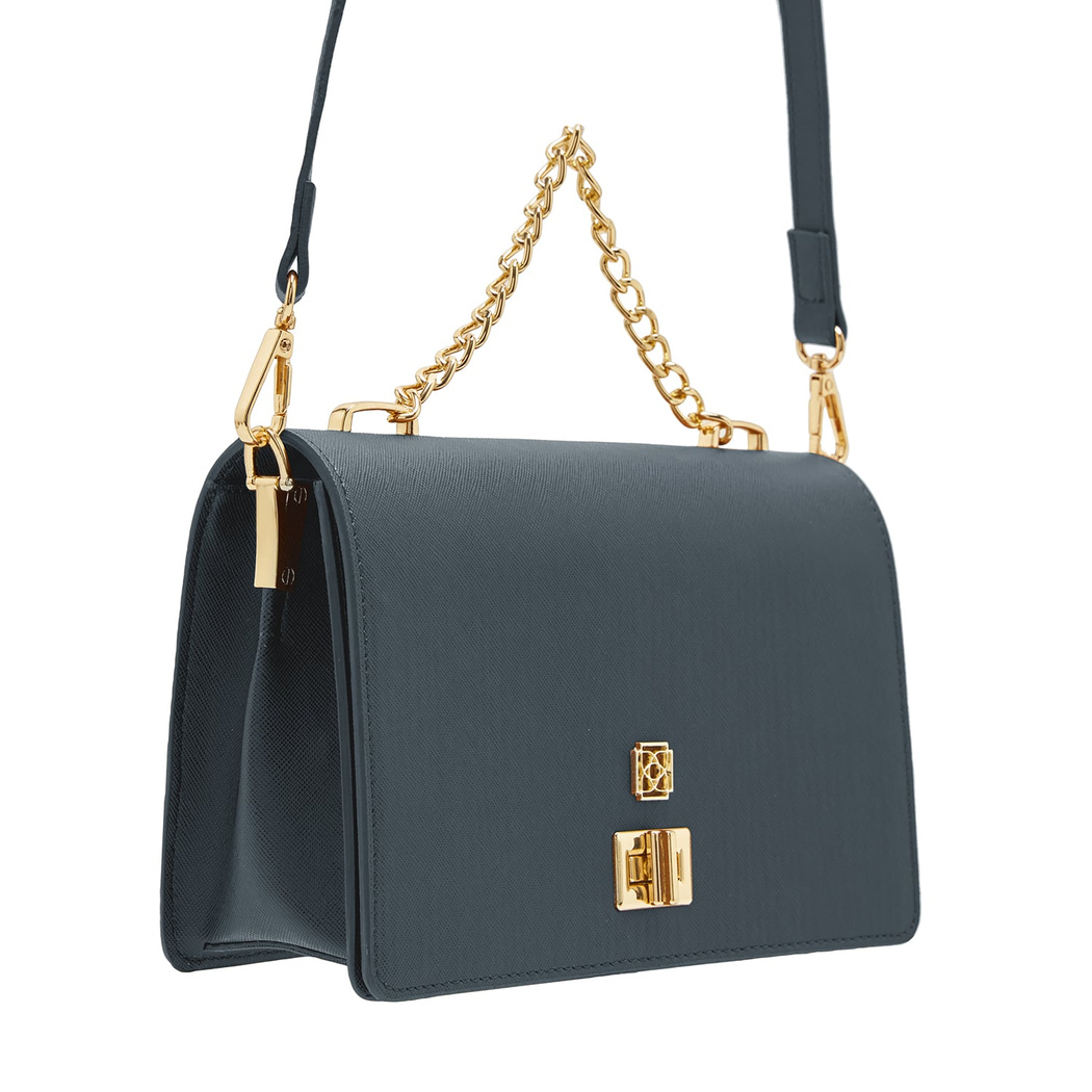 Anais Gri Kadın Zincir Detaylı El Çantası