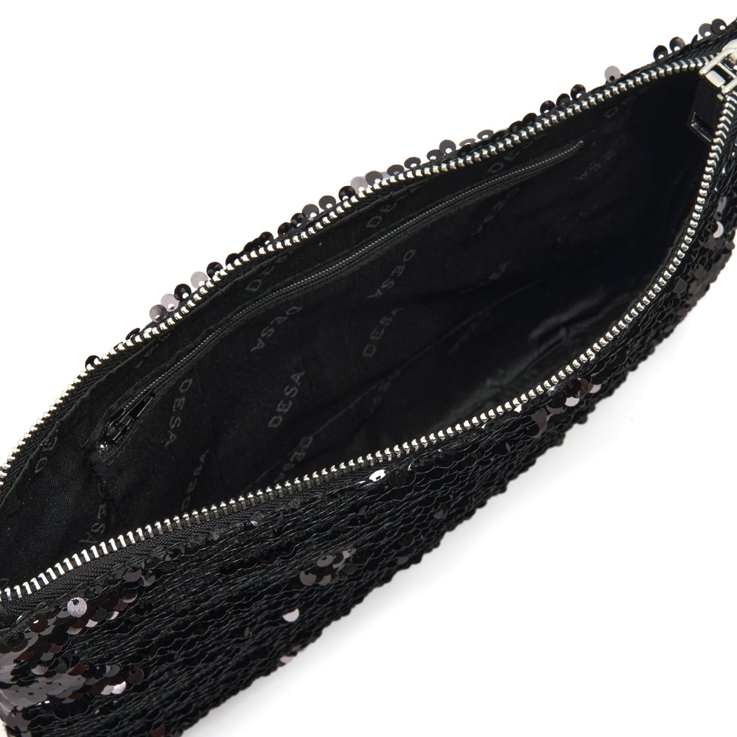 Anais Siyah Kadın Payetli Portföy Çanta