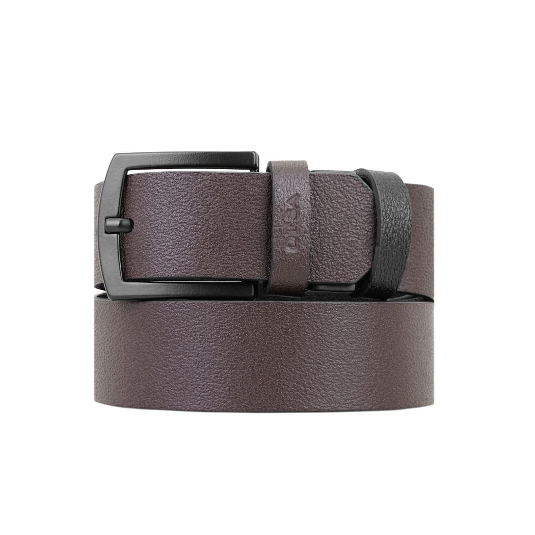 Andrew Siyah Erkek Çift Taraflı Spor Deri Kemer