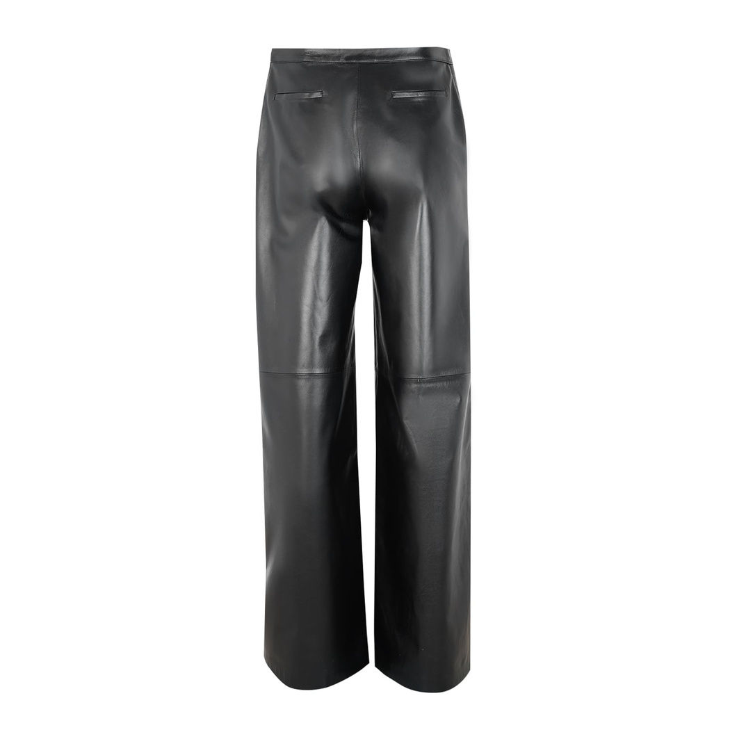 Angeni Siyah Kadın Deri Pantolon