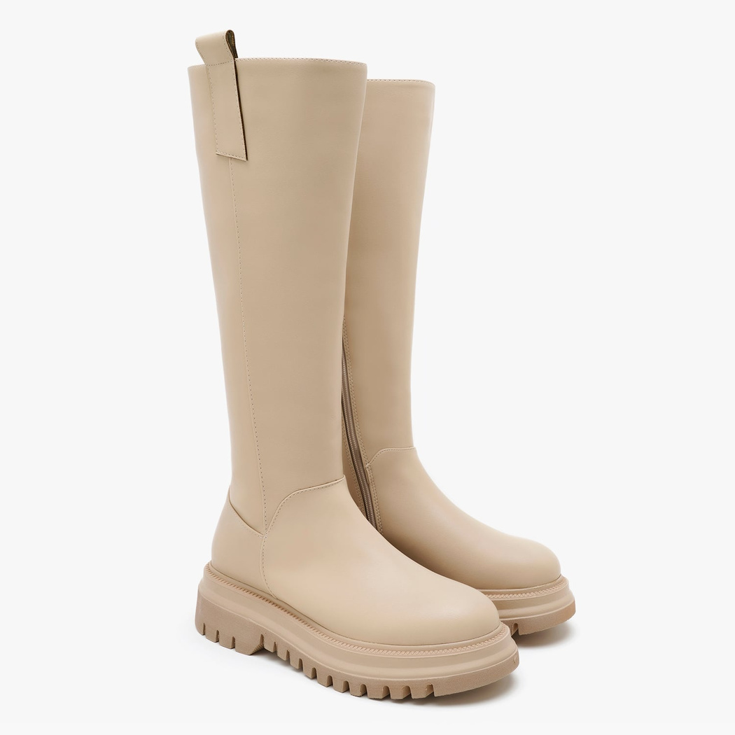 Anica Krem Kadın Çizme