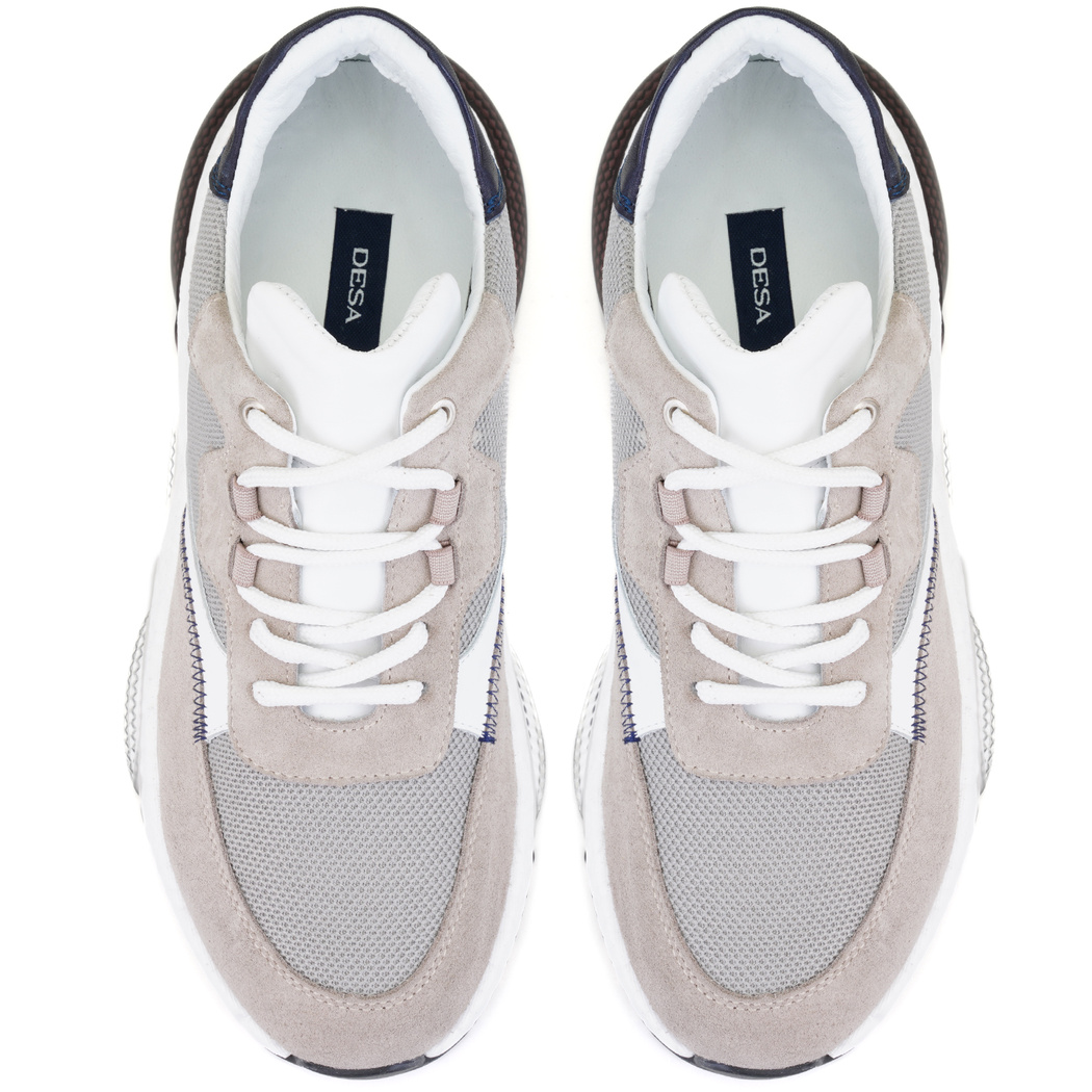 Anika Gri Erkek Deri Spor Ayakkabı