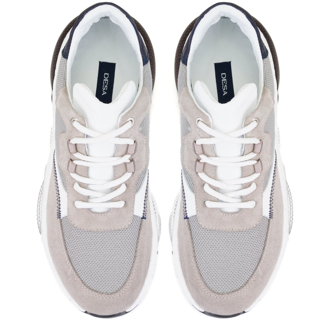 Anika Gri Erkek Deri Spor Ayakkabı