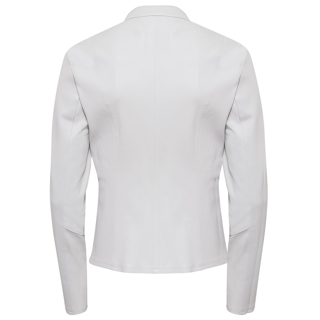 Anila Kadın Deri Streç Biker Mont