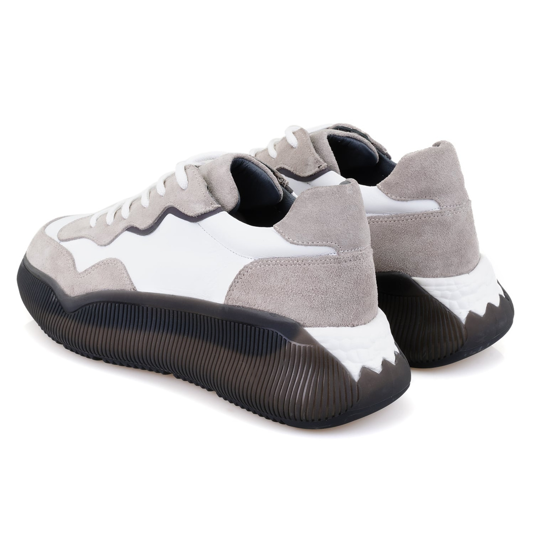 Anna Beyaz Erkek Deri Spor Ayakkabı