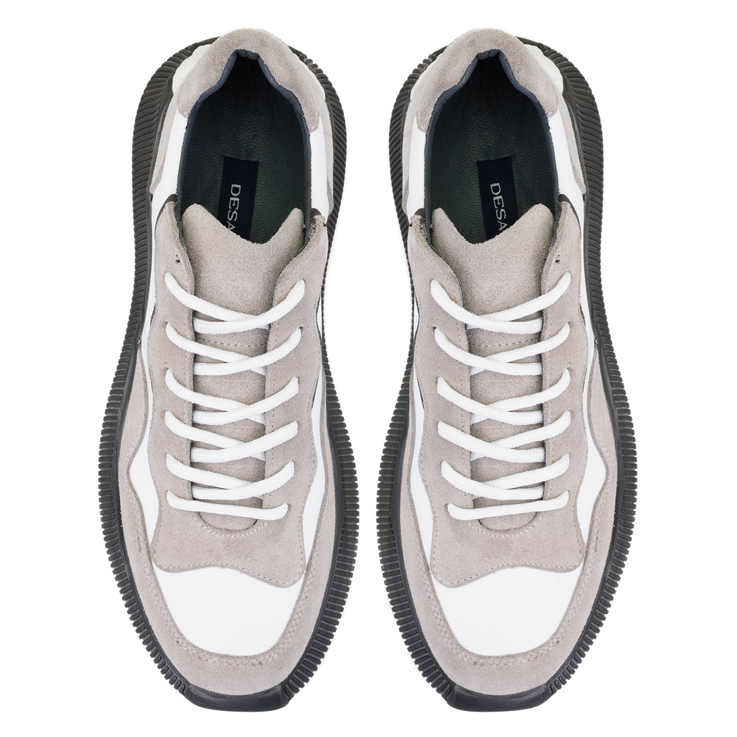 Anna Beyaz Erkek Deri Spor Ayakkabı