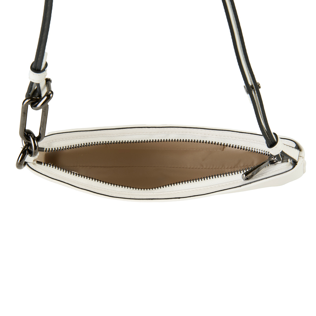 Annie Beyaz Kadın Deri Omuz Çantası