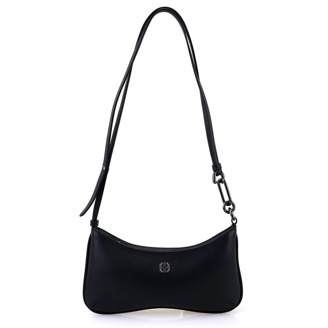 Annie Siyah Kadın Deri Omuz Çantası