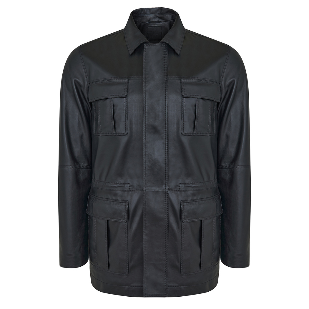 Anton Siyah Erkek Deri Kaban