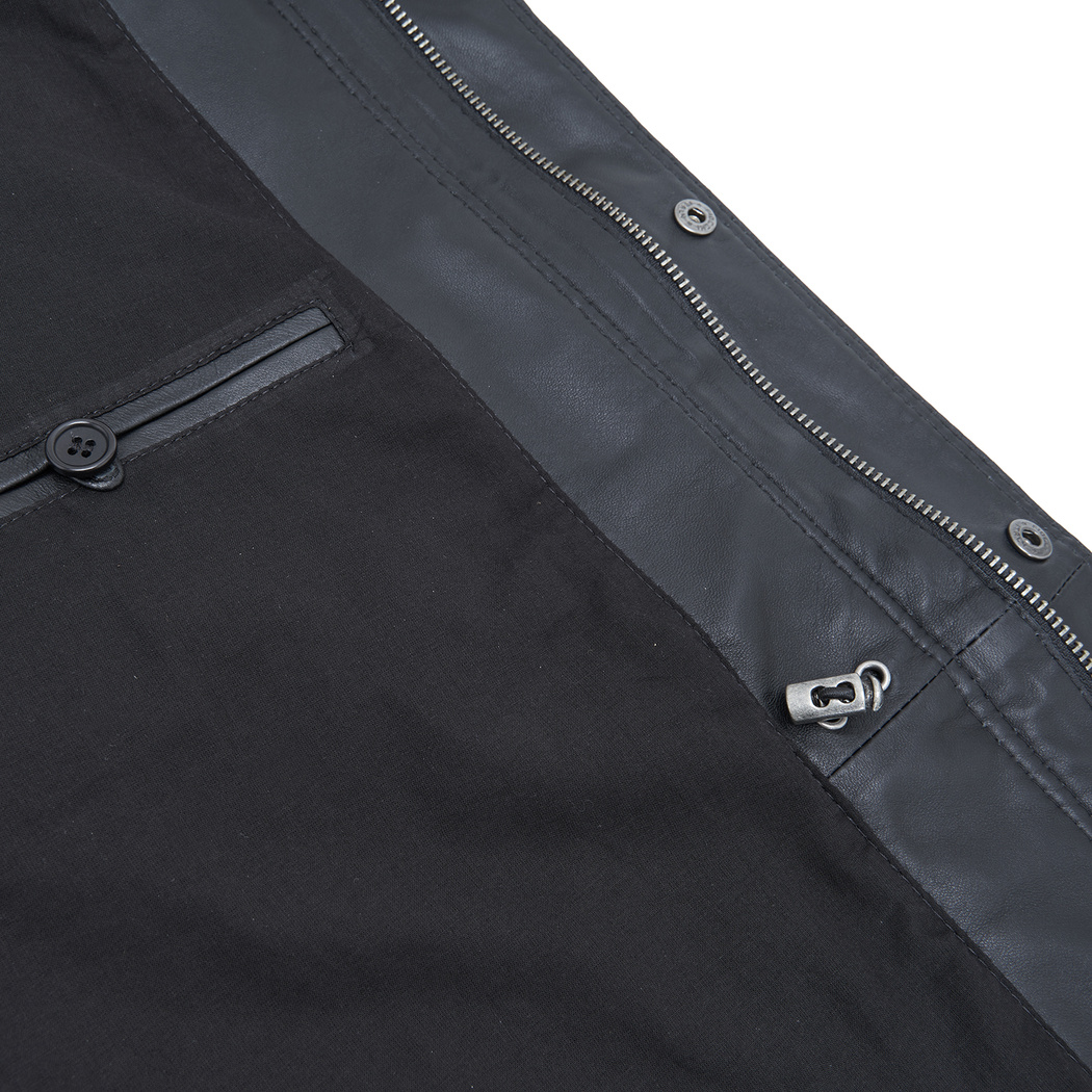 Anton Siyah Erkek Deri Kaban