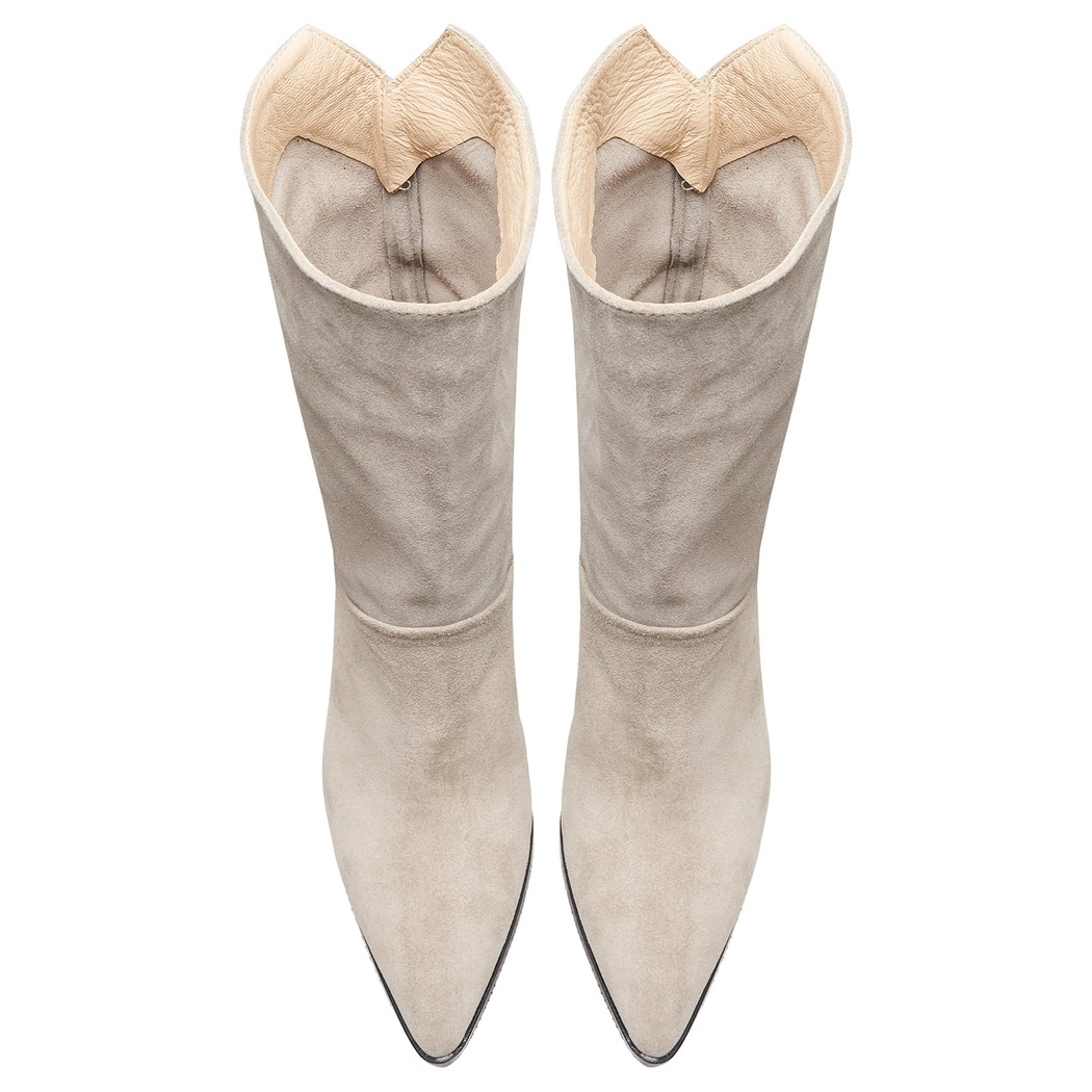 Aquarius Gri Kadın Süet Bot