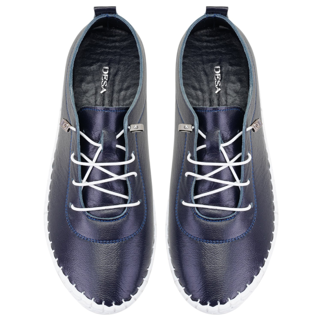 Arcene Lacivert Kadın Deri Günlük Ayakkabı