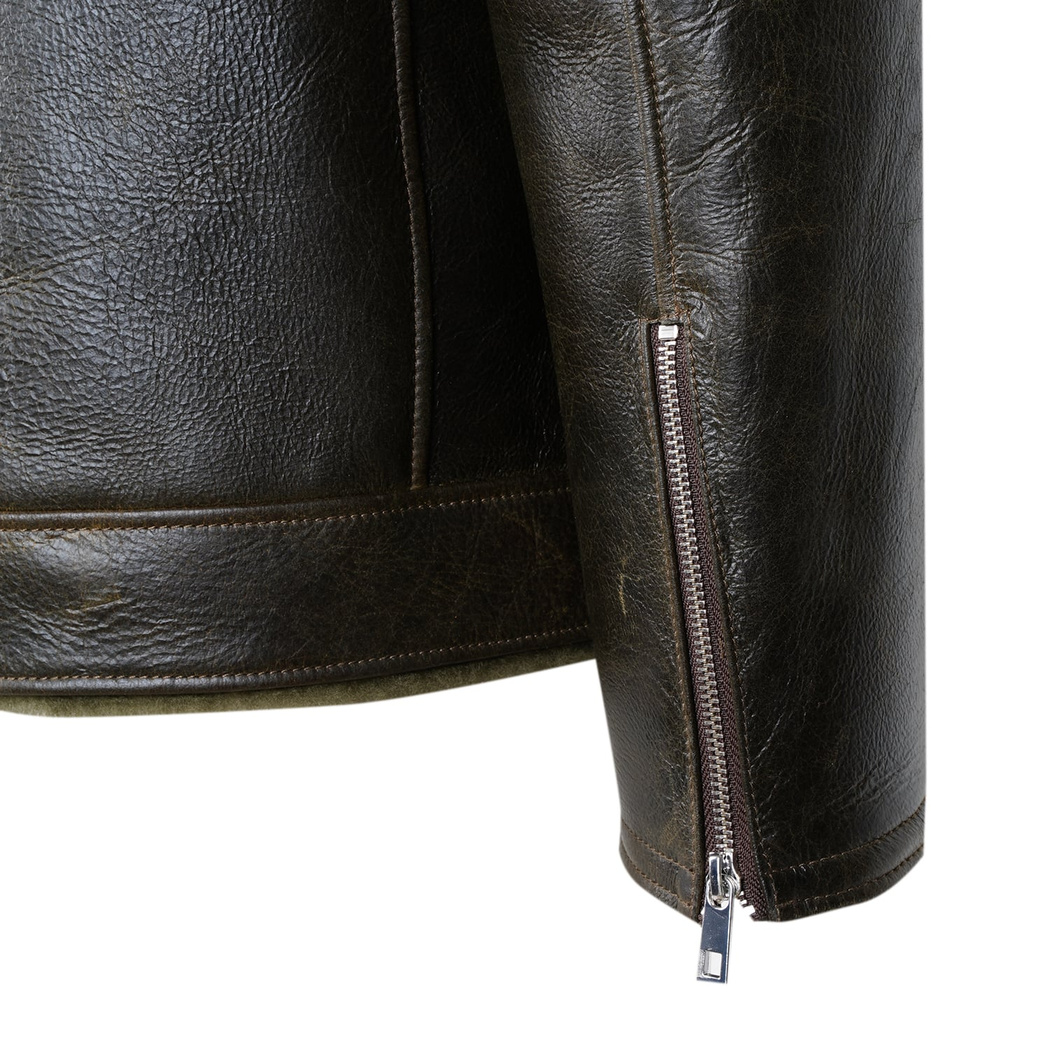 Ariance Yeşil Erkek Kürk Mont