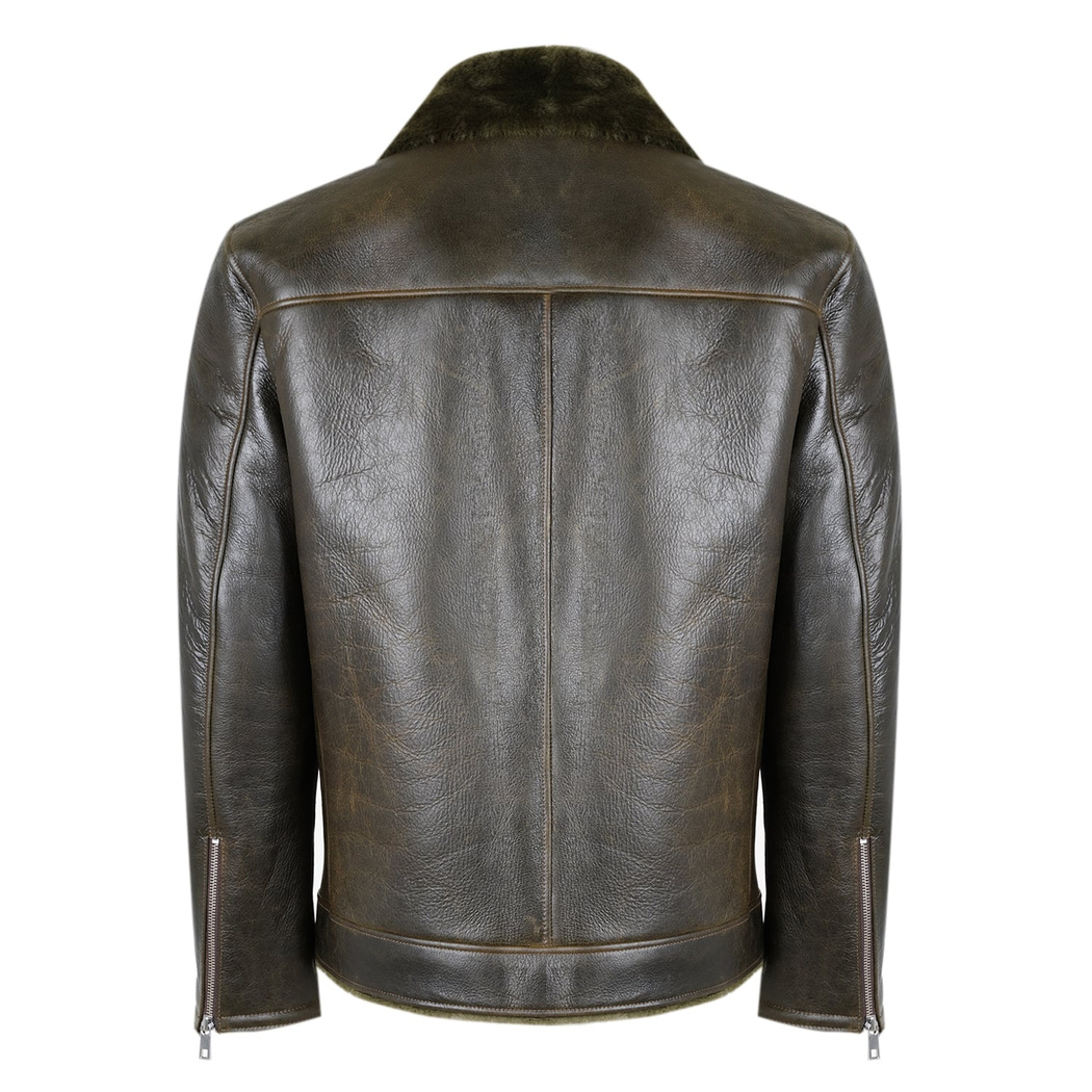 Ariance Yeşil Erkek Kürk Mont