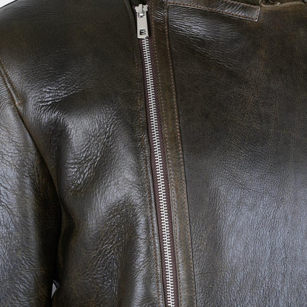 Ariance Yeşil Erkek Kürk Mont