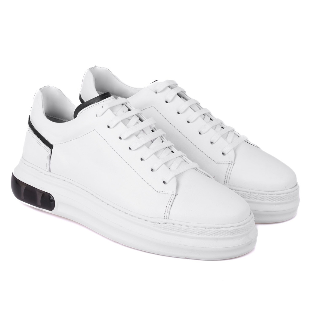 Aspen Beyaz Erkek Deri Spor Ayakkabı