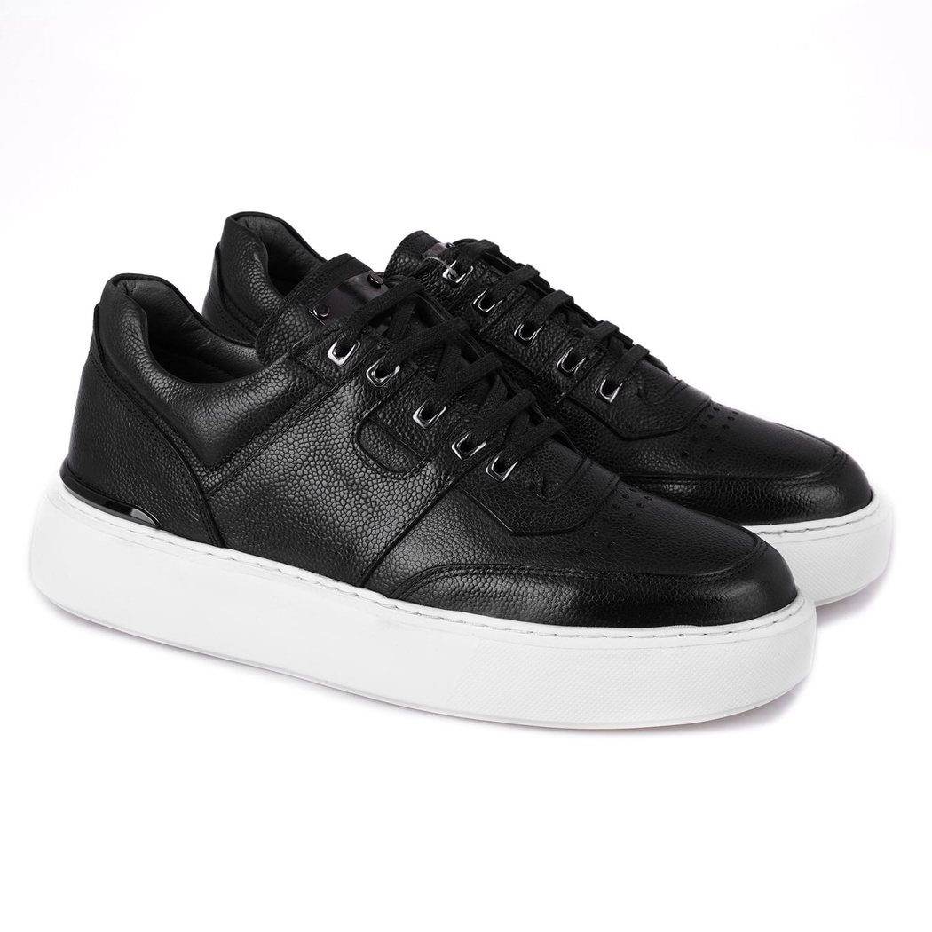 Astrid Siyah Erkek Deri Spor Ayakkabı