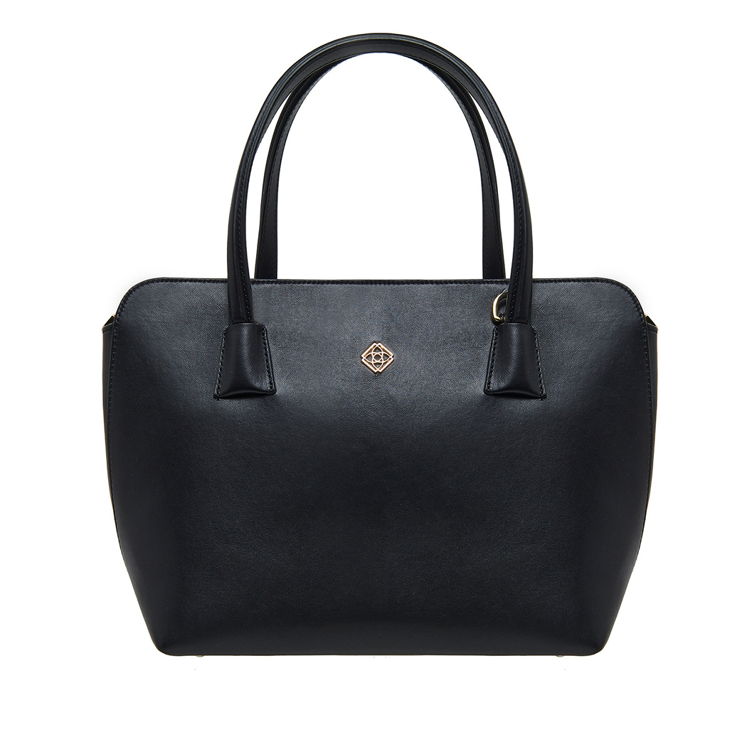 Audra Siyah Kadın Deri El Çantası