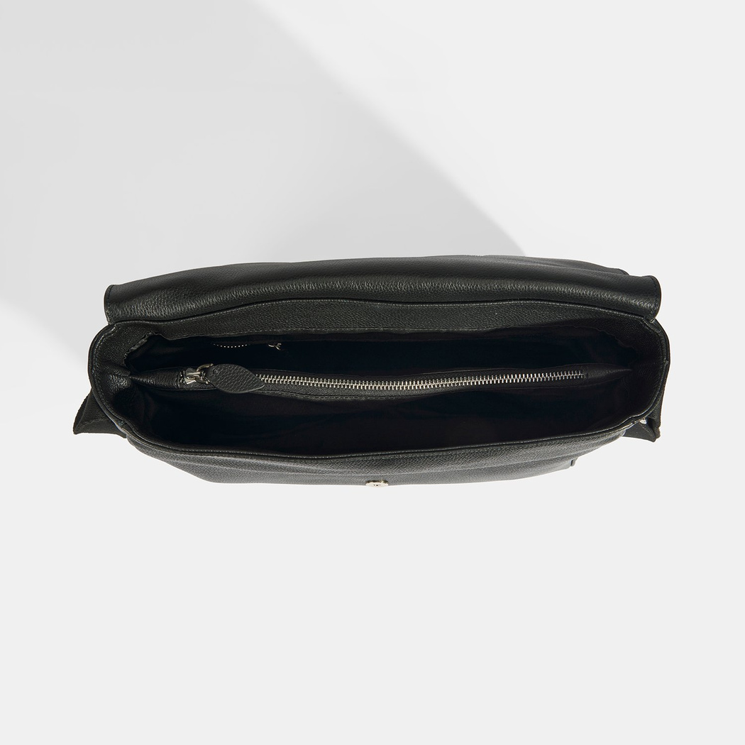 Avenar Siyah Erkek Postacı Çantası