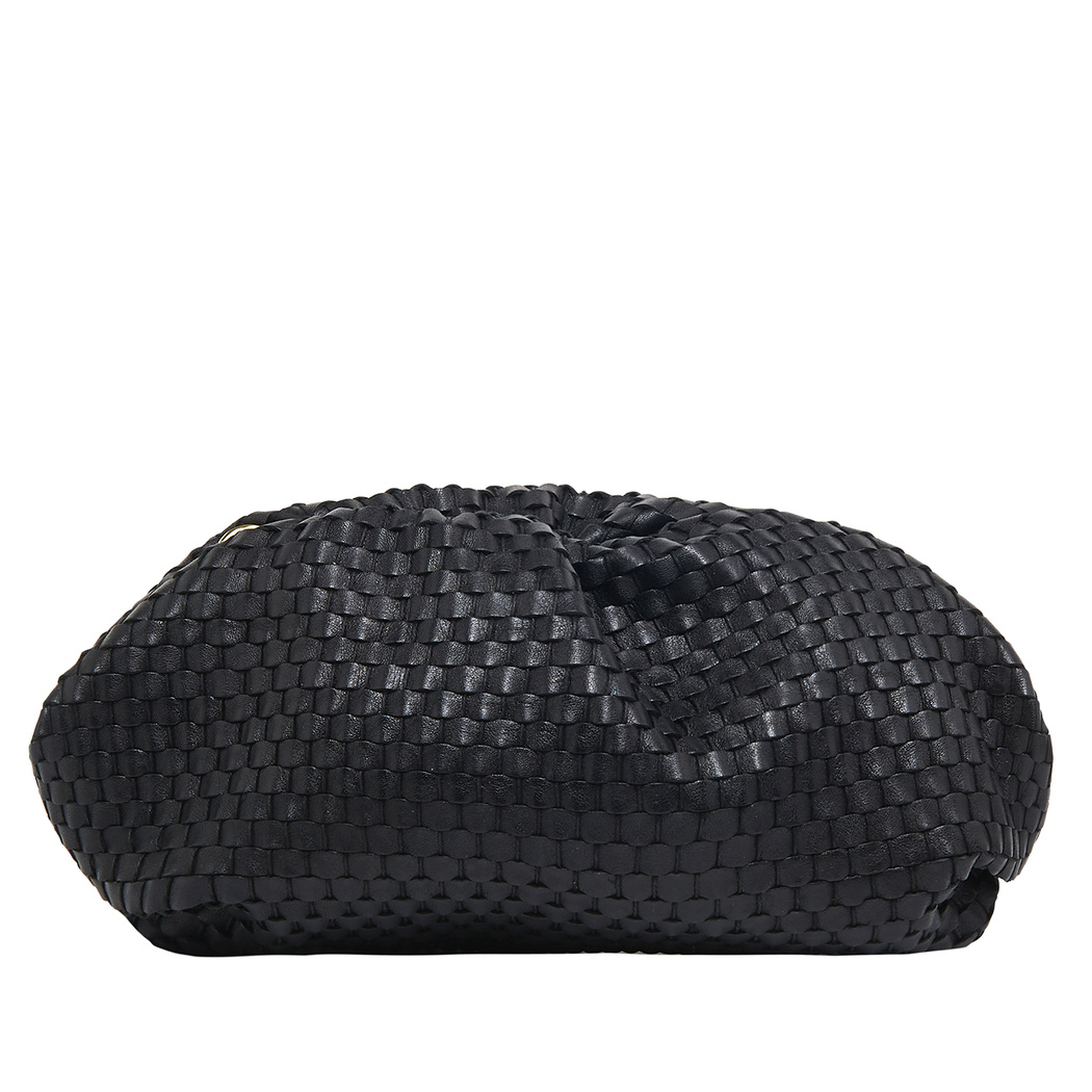 Azure Kadın Omuz Askılı Örgü Deri Clutch