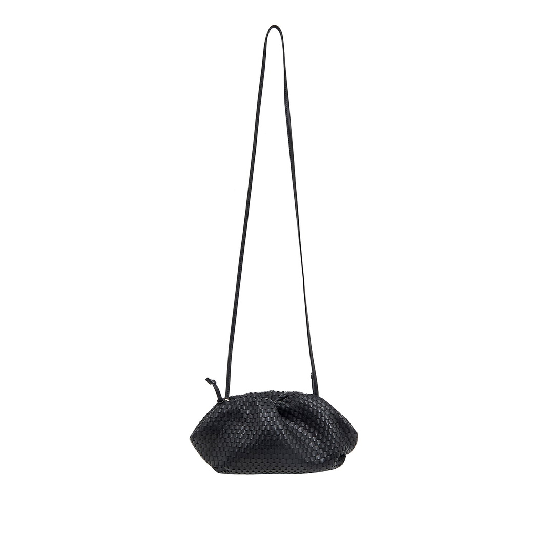 Azure Kadın Omuz Askılı Örgü Deri Clutch