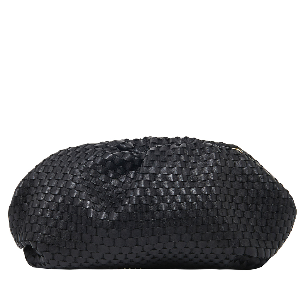 Azure Kadın Omuz Askılı Örgü Deri Clutch