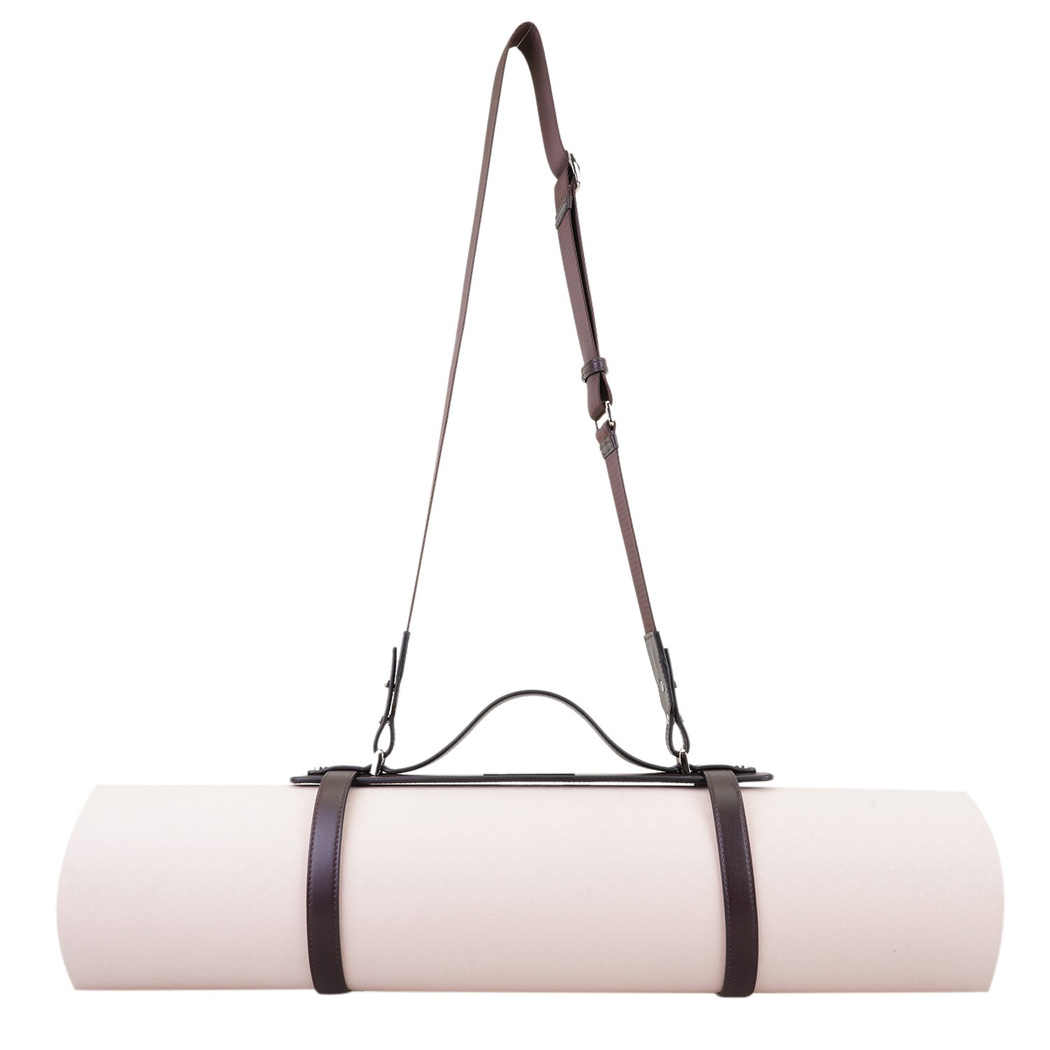 Bandha Kahve Deri Yoga Matı Askısı