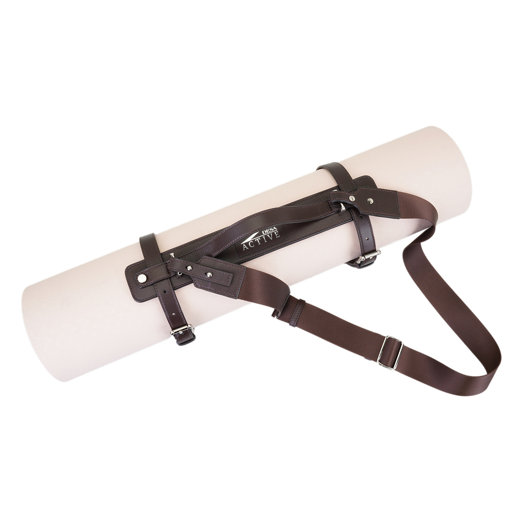 Bandha Kahve Deri Yoga Matı Askısı