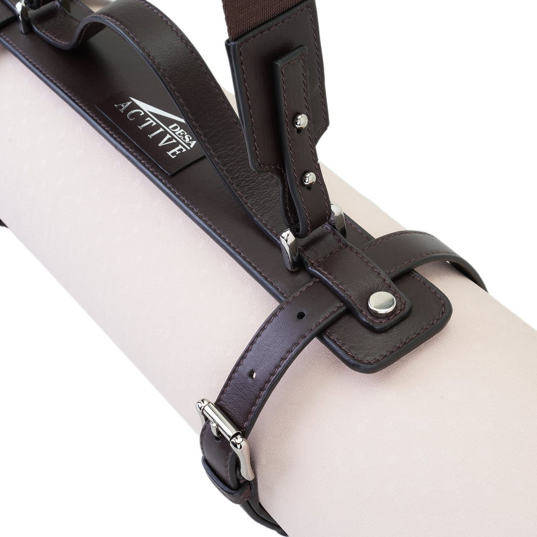 Bandha Kahve Deri Yoga Matı Askısı