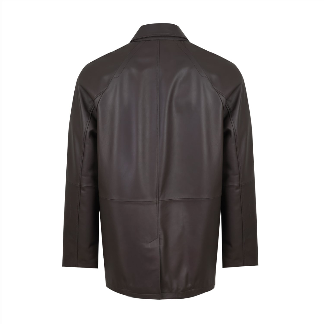 Bastion Kahve Erkek Deri Palto