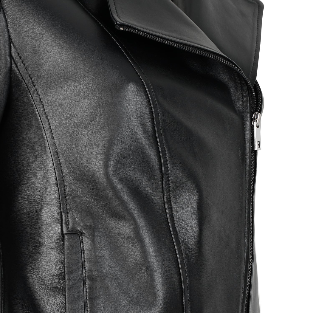 Beatrix Kadın Deri Biker Ceket