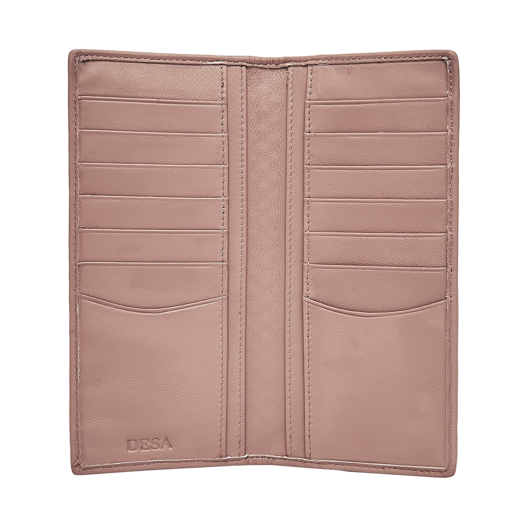 Bej Benigna Kadın Örgü Deri Kartlık